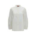 Max Mara White Cotton Blouse Max Mara