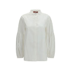 Max Mara White Cotton Blouse Max Mara