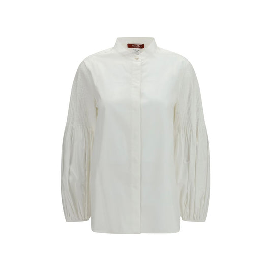 Max Mara White Cotton Blouse Max Mara