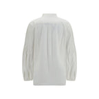 Max Mara White Cotton Blouse Max Mara