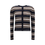 Max Mara Blue Silk Cardigan Max Mara