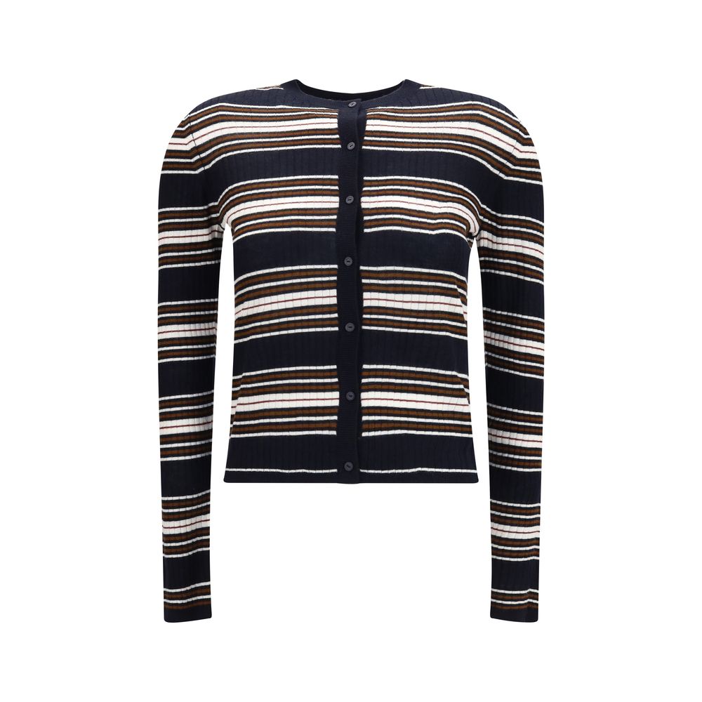 Max Mara Blue Silk Cardigan Max Mara