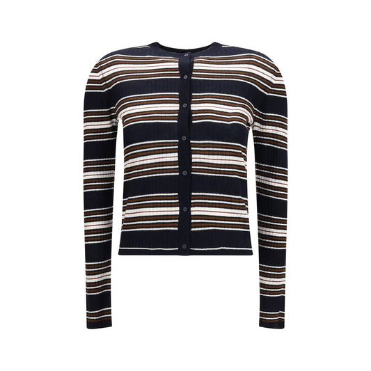 Max Mara Blue Silk Cardigan Max Mara
