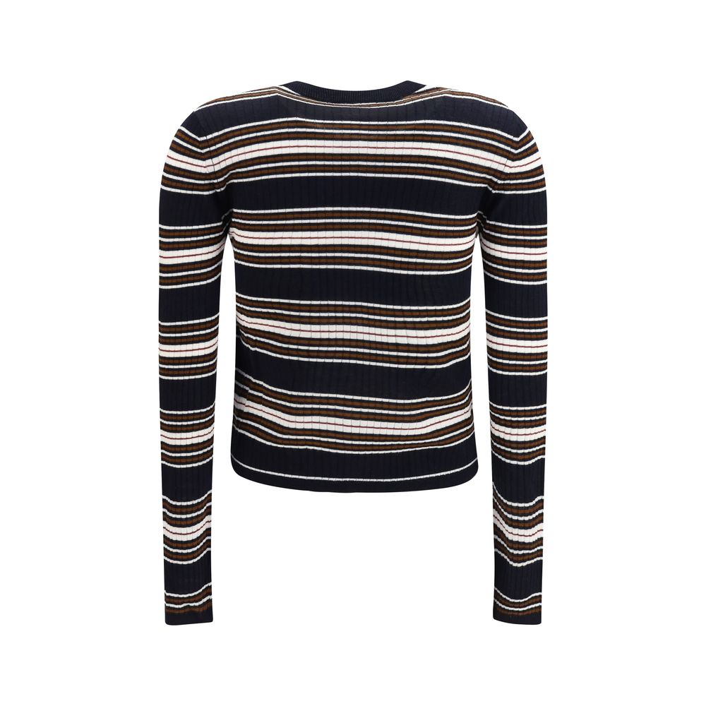 Max Mara Blue Silk Cardigan Max Mara