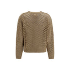 Max Mara Beige Cotton Sweatshirt Max Mara