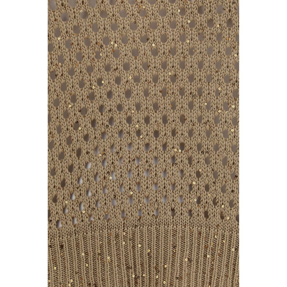 Max Mara Beige Cotton Sweatshirt Max Mara