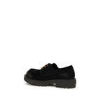 Prada Black Suede Leather Slip-On Loafers Prada