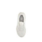 ON White Fabric Athletic Sneakers