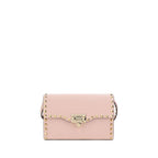 Valentino Garavani Pink Calf Leather Bos Taurus Shoulder Bag Valentino Garavani
