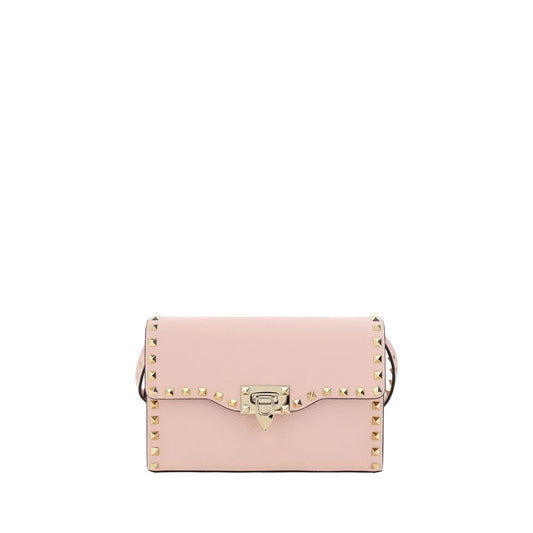 Valentino Garavani Pink Calf Leather Bos Taurus Shoulder Bag Valentino Garavani
