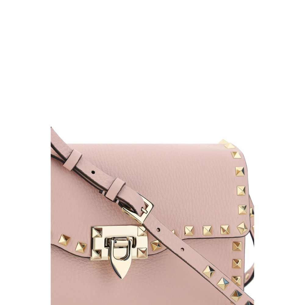 Valentino Garavani Pink Calf Leather Bos Taurus Shoulder Bag Valentino Garavani