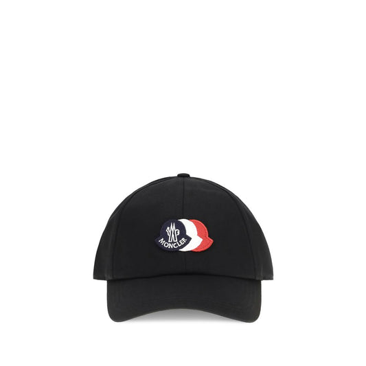 Moncler Black Cotton Cap Baseball Hat Moncler