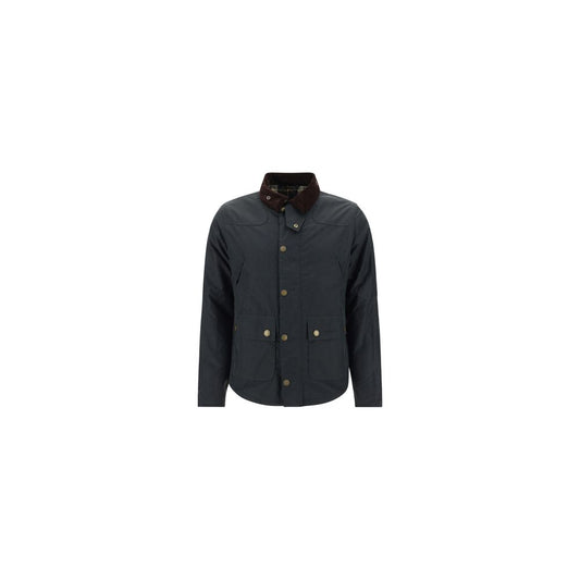 Barbour Black Cotton Full-Length Jacket Barbour