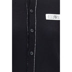 MM6 Black Wool Oves Aries Cardigan