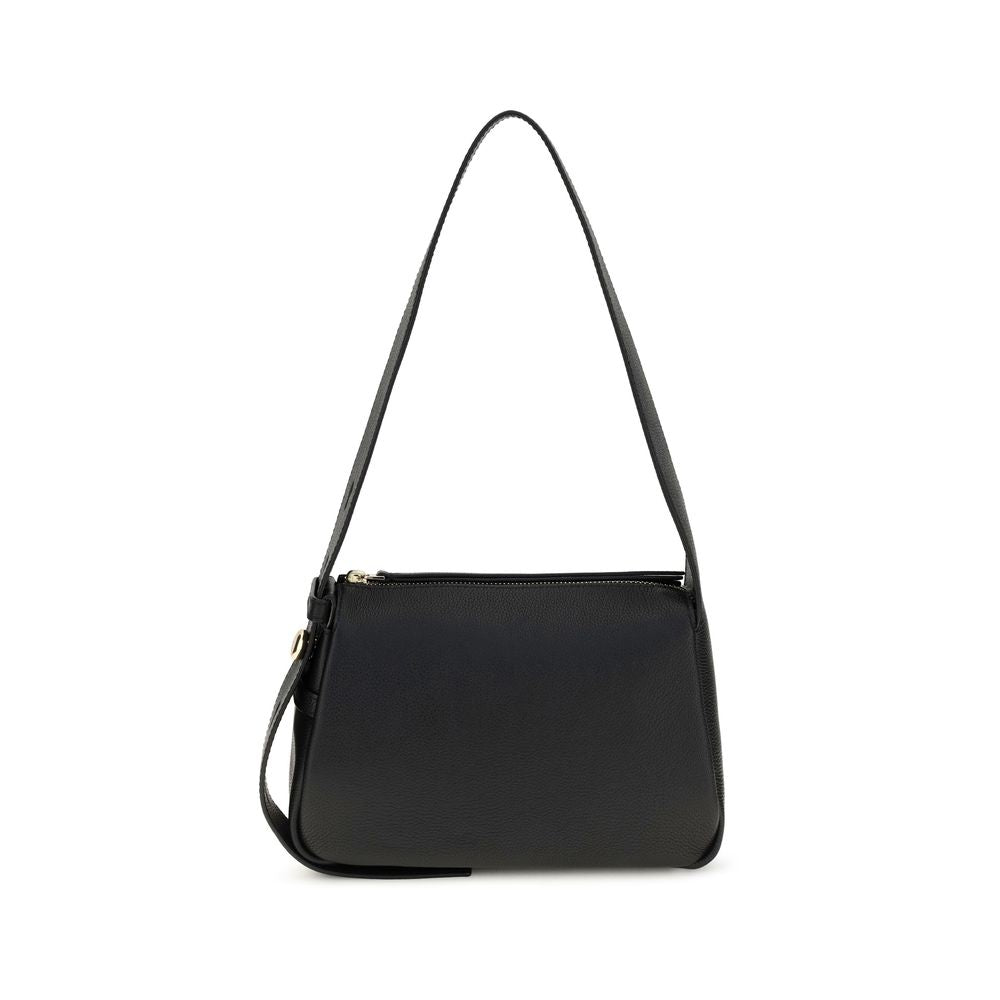 Tory Burch Black Calf Leather Bos Taurus Shoulder Bag Tory Burch