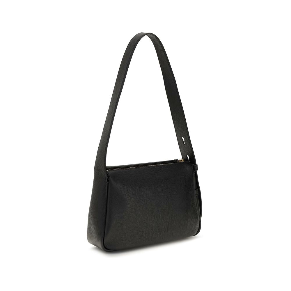 Tory Burch Black Calf Leather Bos Taurus Shoulder Bag Tory Burch