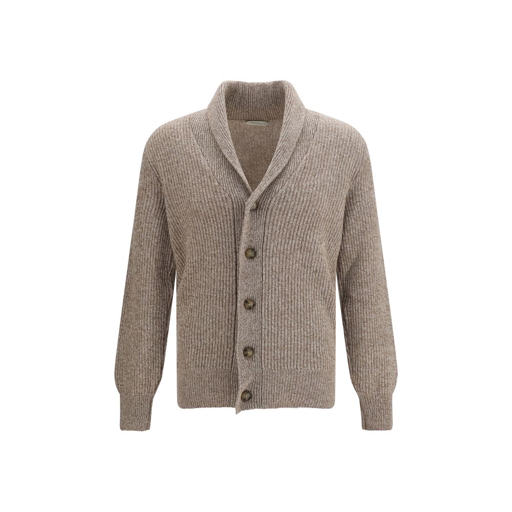 Brooksfield Beige Wool Oves Aries Cardigan Brooksfield