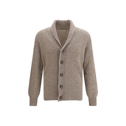 Brooksfield Beige Wool Oves Aries Cardigan Brooksfield
