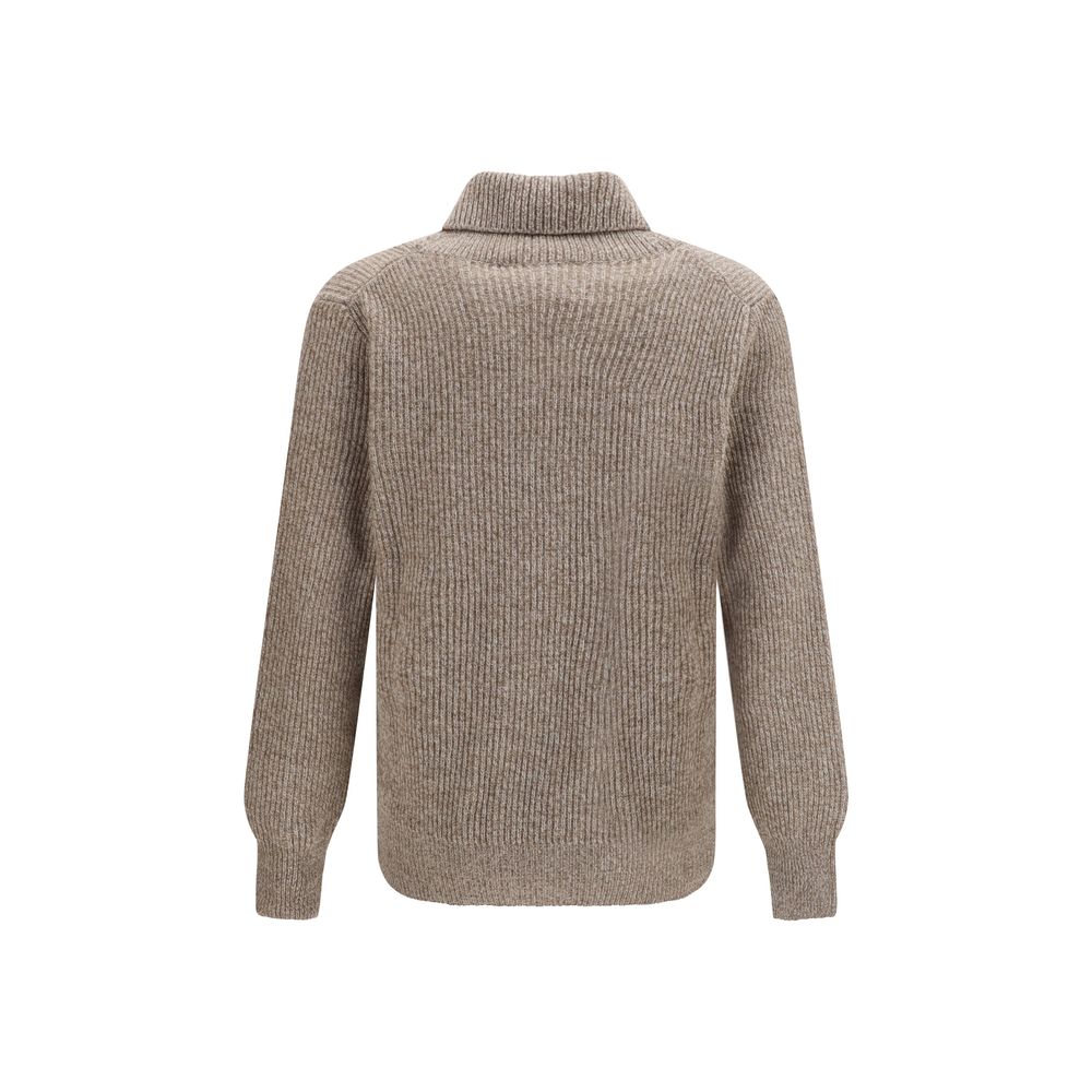 Brooksfield Beige Wool Oves Aries Cardigan Brooksfield
