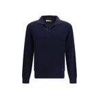 Brooksfield Blue Wool Oves Aries Cardigan Brooksfield