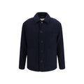 Brooksfield Blue Wool Oves Aries Full-Length Jacket Brooksfield