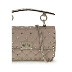 Valentino Garavani Pink Calf Leather Bos Taurus Handbag Valentino Garavani