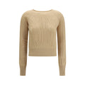 Ermanno Scervino Beige Cashmere Sweater Ermanno Scervino