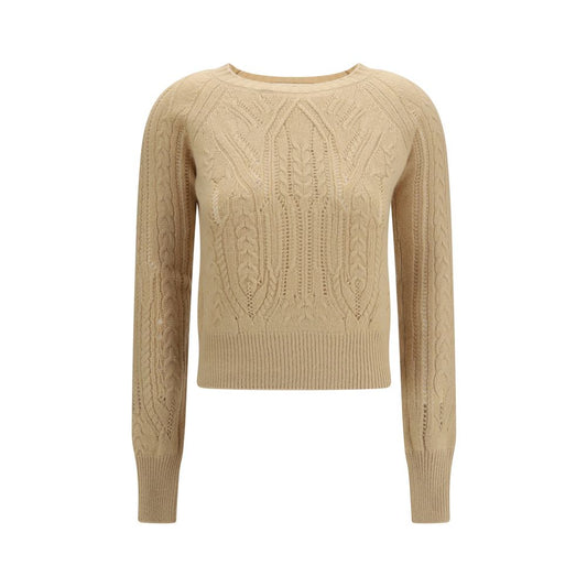 Ermanno Scervino Beige Cashmere Sweater Ermanno Scervino