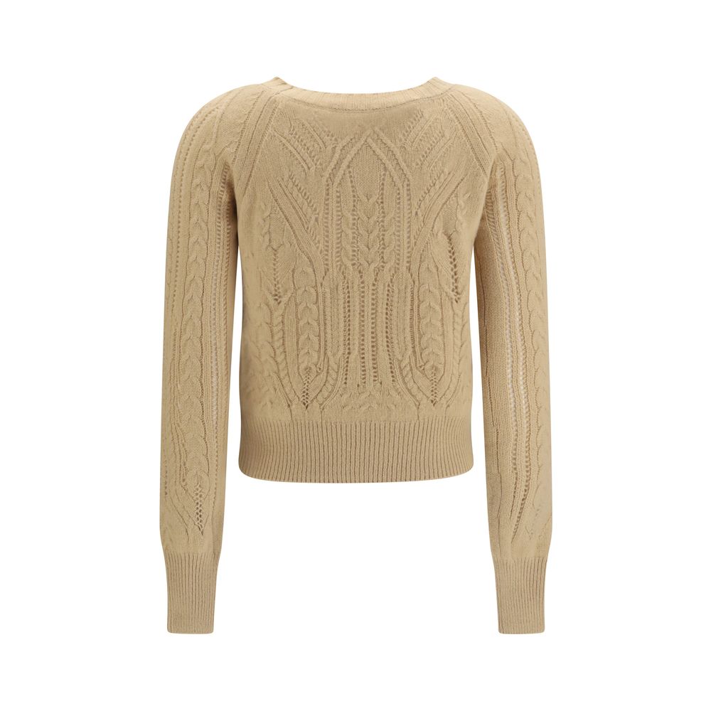 Ermanno Scervino Beige Cashmere Sweater Ermanno Scervino