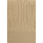 Ermanno Scervino Beige Cashmere Sweater Ermanno Scervino