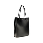 Jil Sander Black Calf Leather Bos Taurus Shoulder Bag Jil Sander