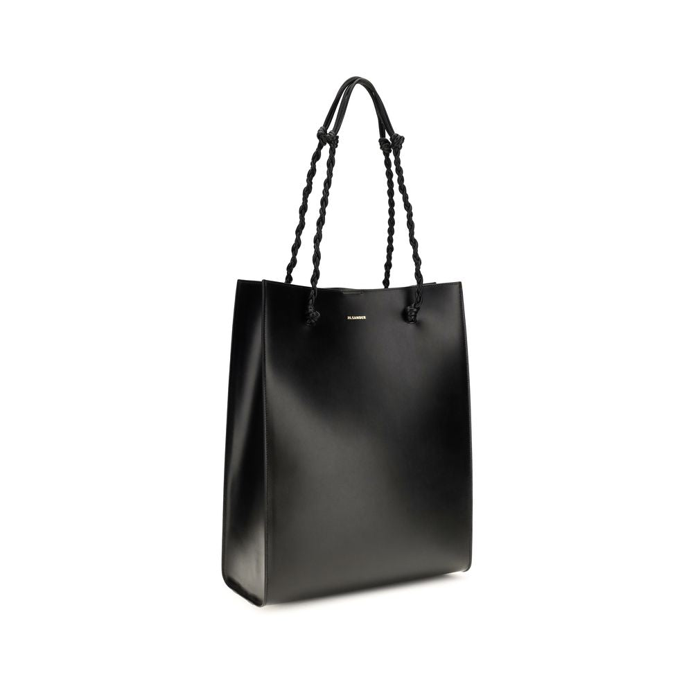 Jil Sander Black Calf Leather Bos Taurus Shoulder Bag Jil Sander