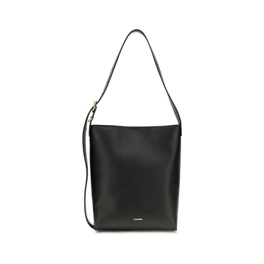 Jil Sander Black Calf Leather Bos Taurus Handbag Jil Sander