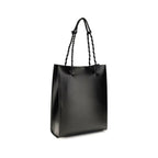 Jil Sander Black Calf Leather Bos Taurus Shoulder Bag Jil Sander