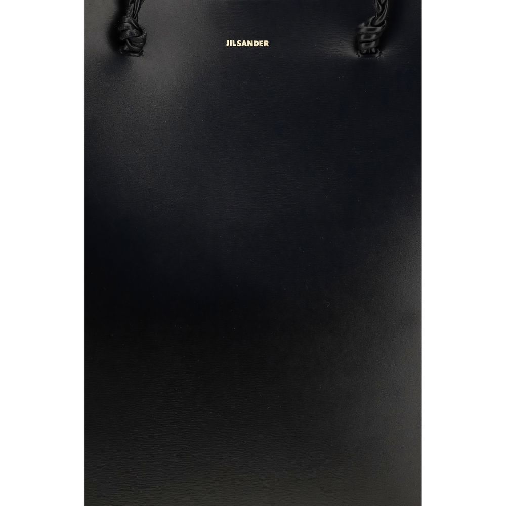 Jil Sander Black Calf Leather Bos Taurus Shoulder Bag Jil Sander