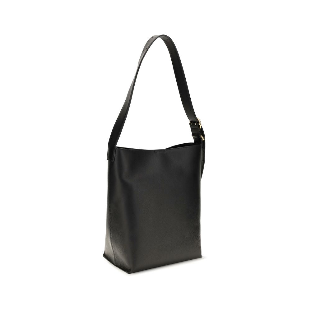 Jil Sander Black Calf Leather Bos Taurus Handbag Jil Sander