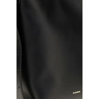Jil Sander Black Calf Leather Bos Taurus Handbag Jil Sander