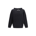 Black Palm Angels cotton sweatshirt with relaxed fit and logo details, displayed on a plain background.