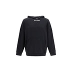 Black Palm Angels cotton sweatshirt with relaxed fit and logo details, displayed on a plain background.