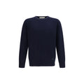 Brooksfield Blue Wool Oves Aries Sweatshirt Brooksfield