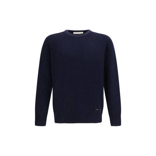 Brooksfield Blue Wool Oves Aries Sweatshirt Brooksfield