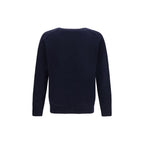 Brooksfield Blue Wool Oves Aries Sweatshirt Brooksfield