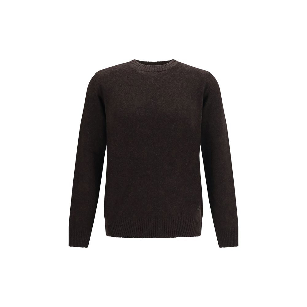 Brooksfield Brown Wool Oves Aries Sweatshirt Brooksfield