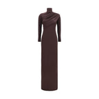 Courrèges Brown Viscose Casual Dress Courrèges