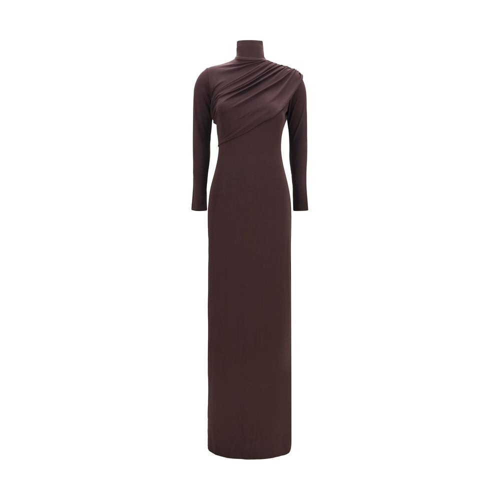 Courrèges Brown Viscose Casual Dress Courrèges