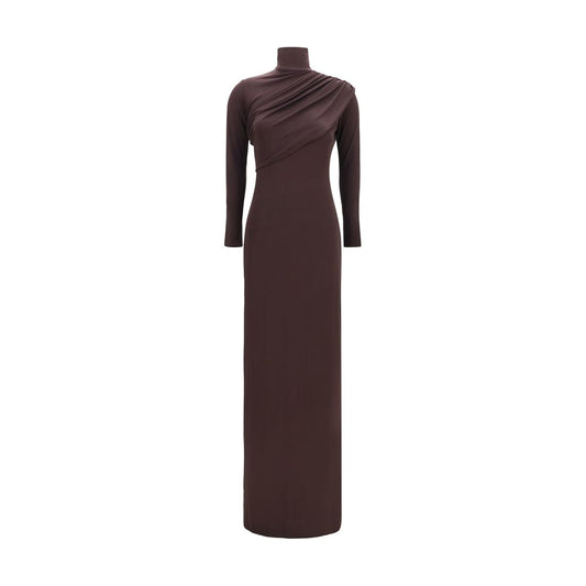 Courrèges Brown Viscose Casual Dress Courrèges