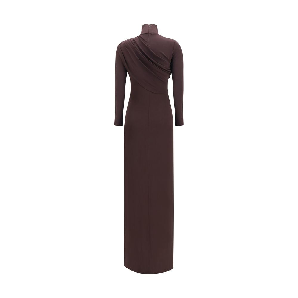 Courrèges Brown Viscose Casual Dress Courrèges