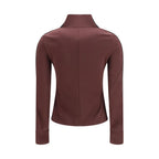 Courrèges Bordeaux Polyester Sweatshirt Courrèges