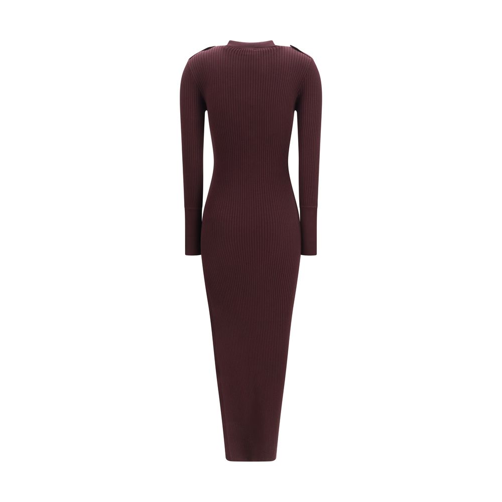 Courrèges Purple Viscose Long Dress Courrèges