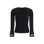 Courrèges Black Viscose Cardigan Courrèges